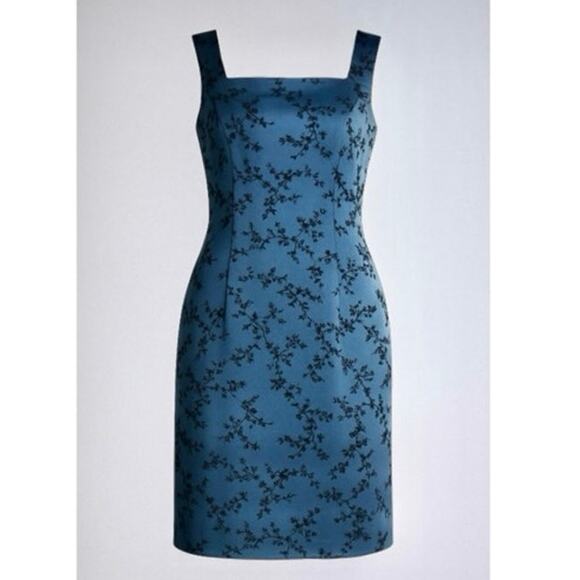 City Triangles Dresses & Skirts - Vintage City Triangle Whimsigoth Satin Glitter Floral Mini Dress Goth Glam Party